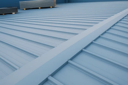 Cubierta metálica tipo panel sándwich instalada en Fuenlabrada